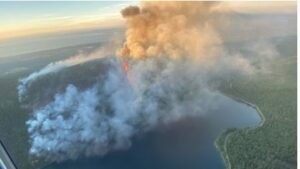 Smoke billows from wildfires in Vancouver
