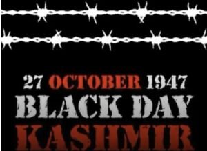 77 years of Indian occupation of Jammu and Kashmir, Black Day is being observed across the world, including Pakistan.