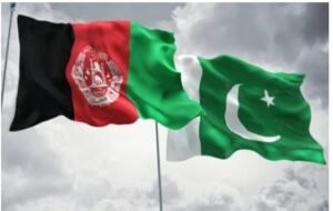Flags of Pakistan and Afghanistan