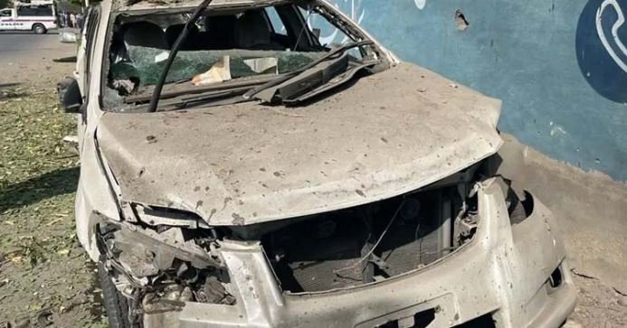 Vehicle destroyed in Balochistan blast Vehicle destroyed in Balochistan blast