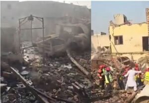 Chemical factory explosion