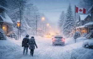 Snowstorm in Canada