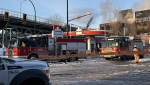 Jacques-Cartier Bridge partially reopens after major fire at vacant historic building now being demolished