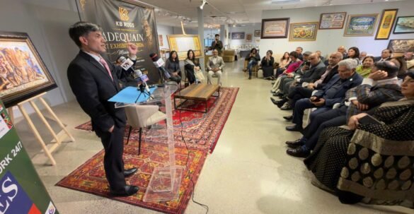 High Commissioner Muhammad Saleem addressing the ceremony