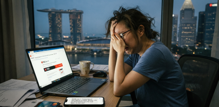 Singapore police online scam cyber crime 2026، Singapore scam warning، Singapore online fraud